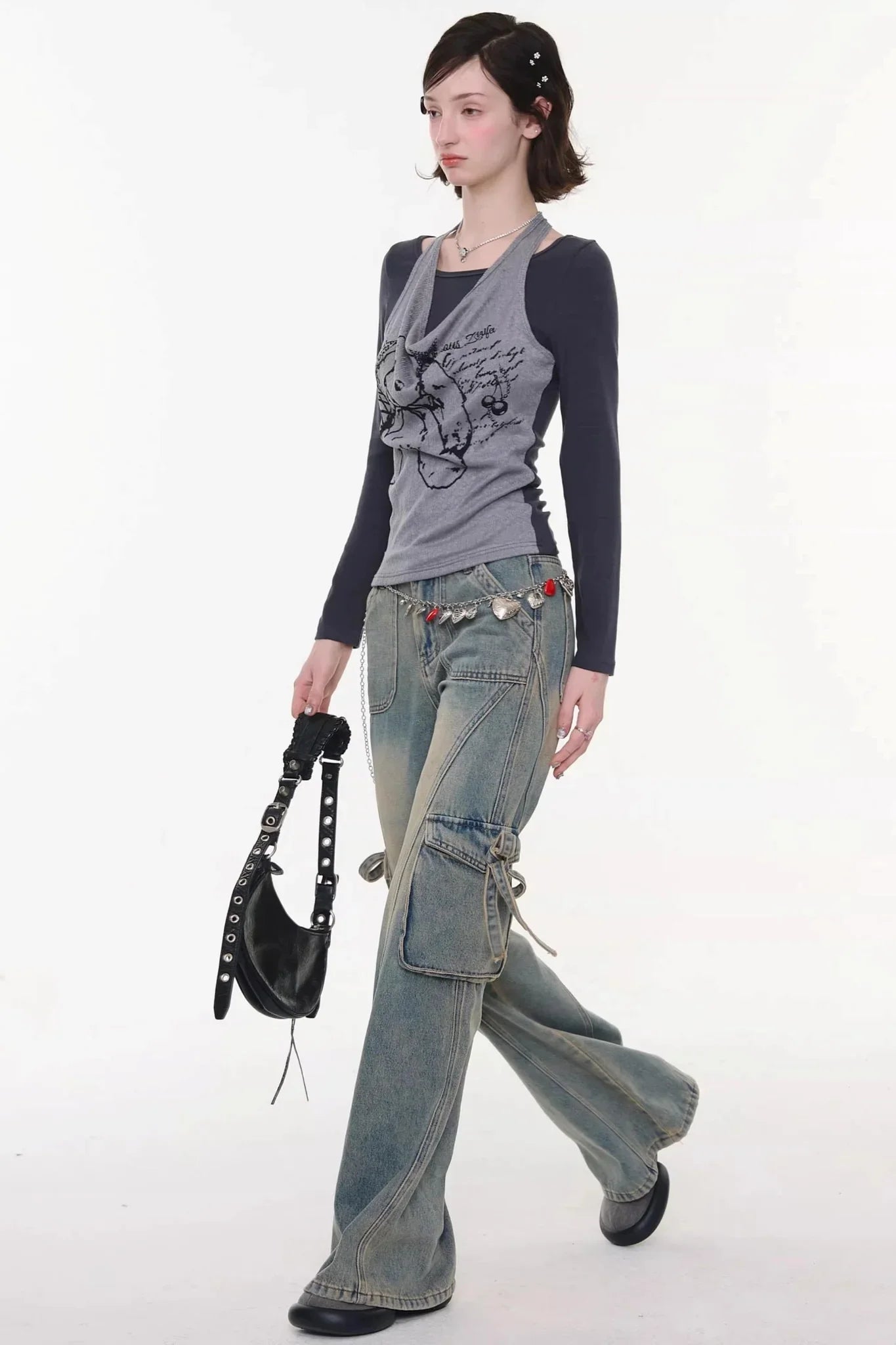 Butterfly Edge Flared Jeans