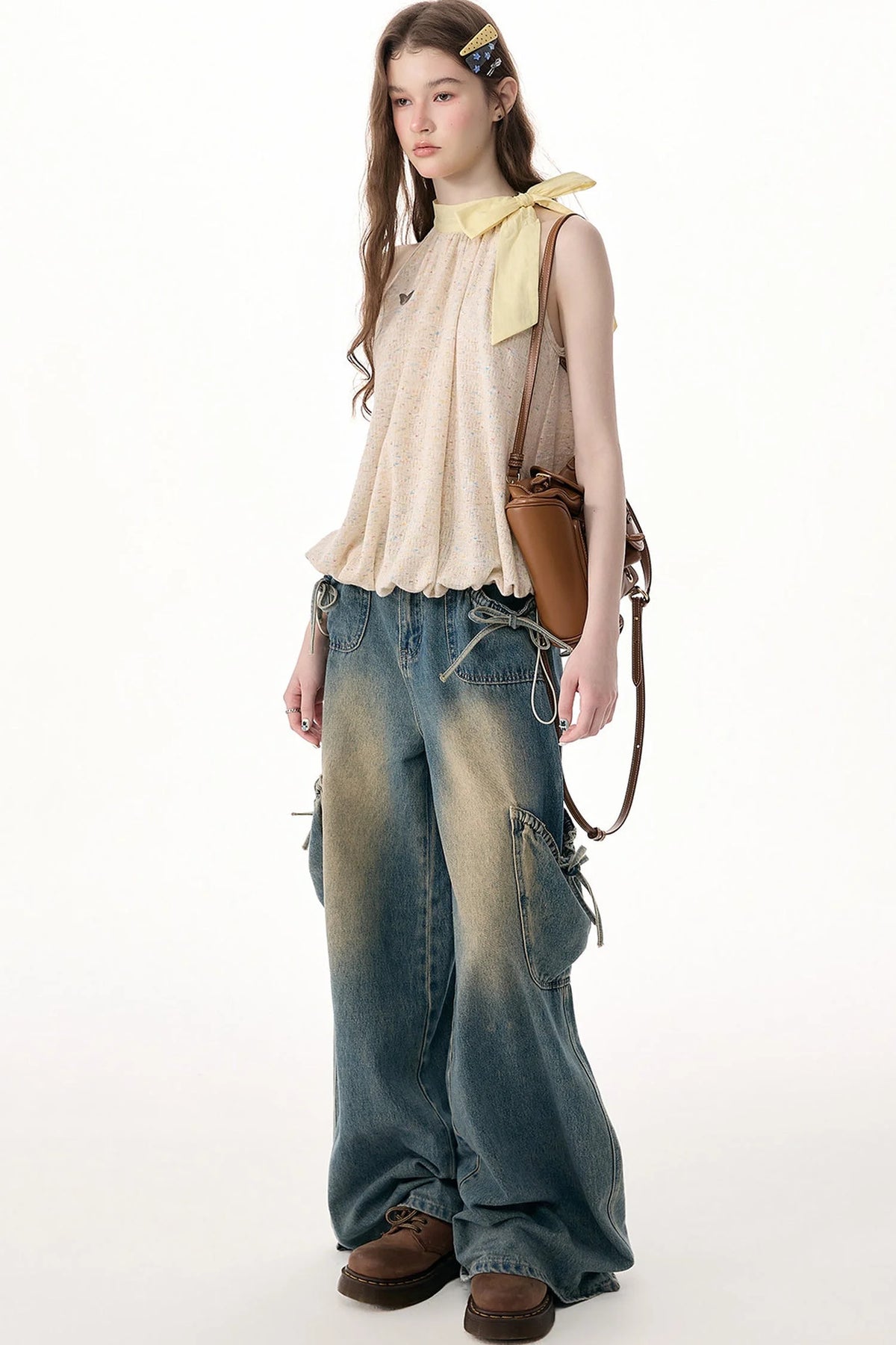 Butterfly Halter Neck Sleeveless Top