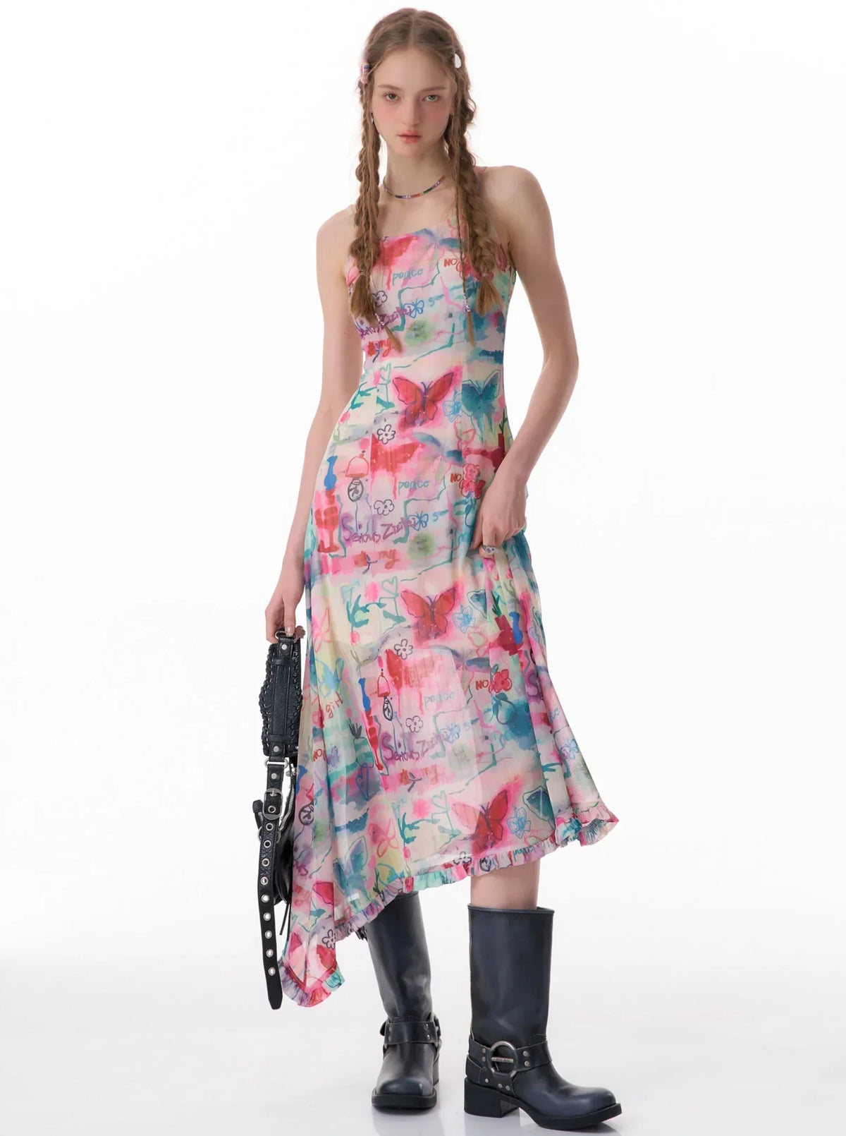 Butterfly Print Dress