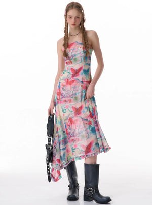 Butterfly Print Dress