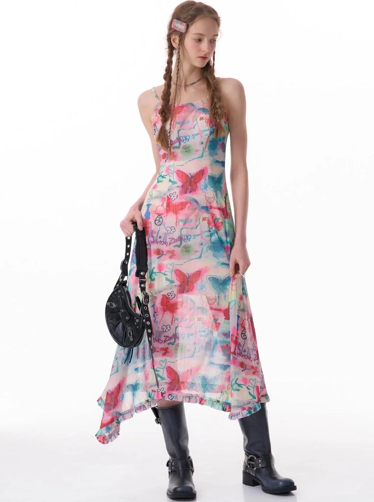 Butterfly Print Dress