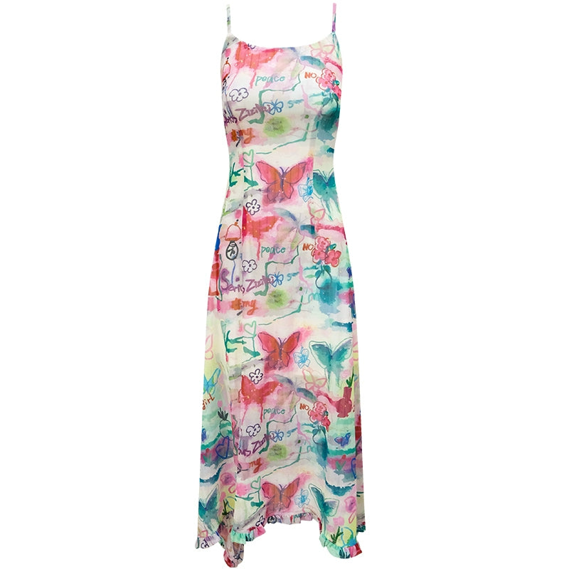 Butterfly Print Dress