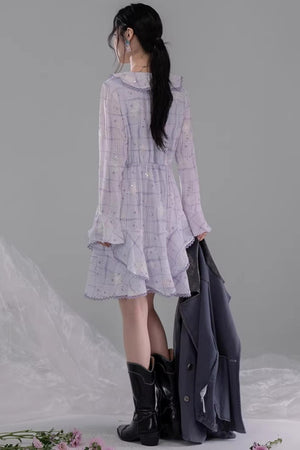Butterfly Wing Embroidered Dress