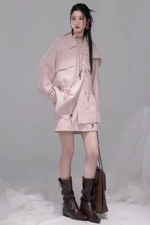 Camellia Mist Lyocell Jacket Set-Up