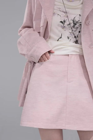 Camellia Mist Lyocell Jacket Set-Up