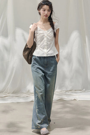 Camellia Moonlight Lace Blouse