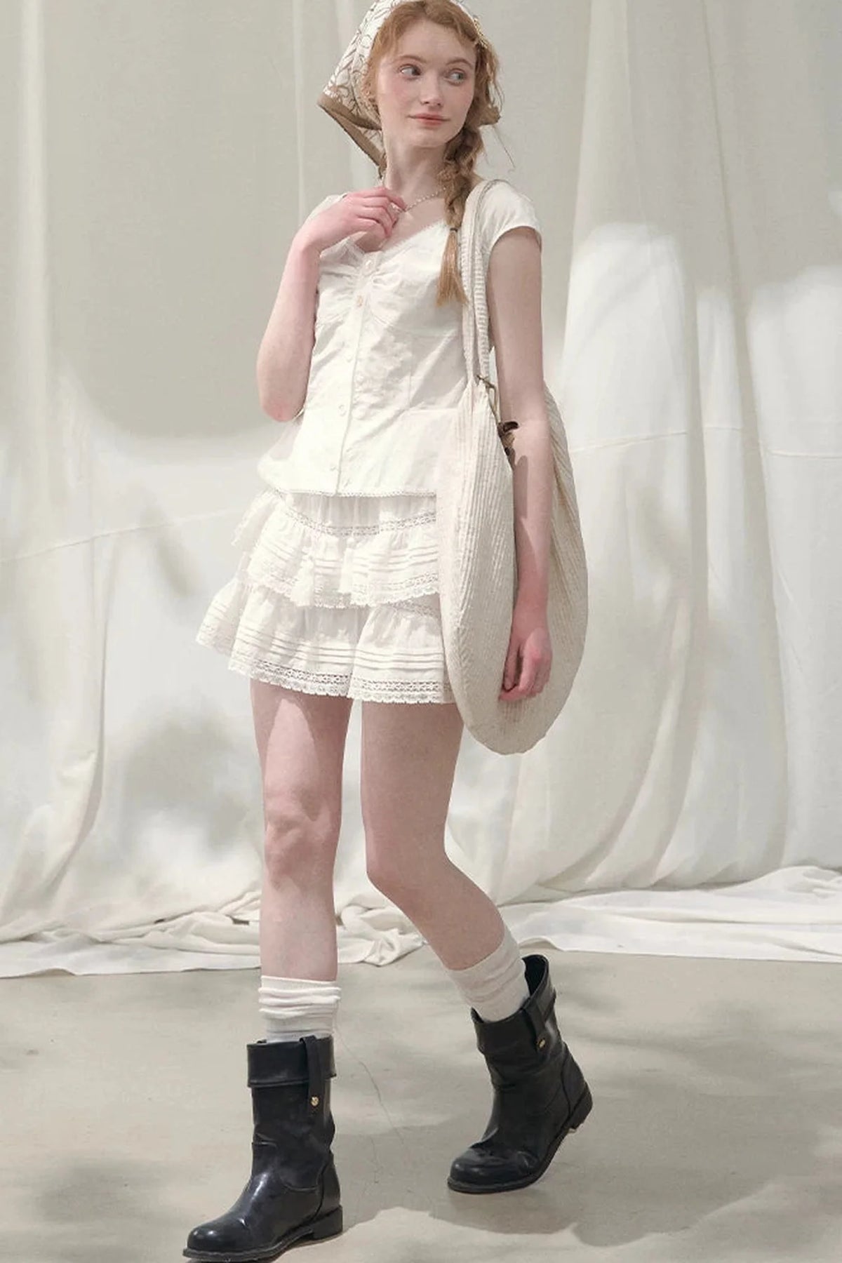 Camellia Moonlight Lace Blouse