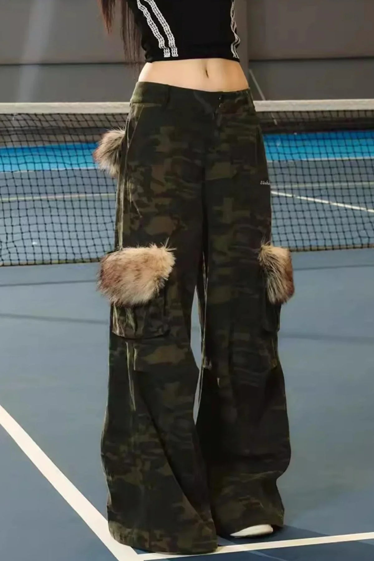 Camouflage Retro Cargo Pants