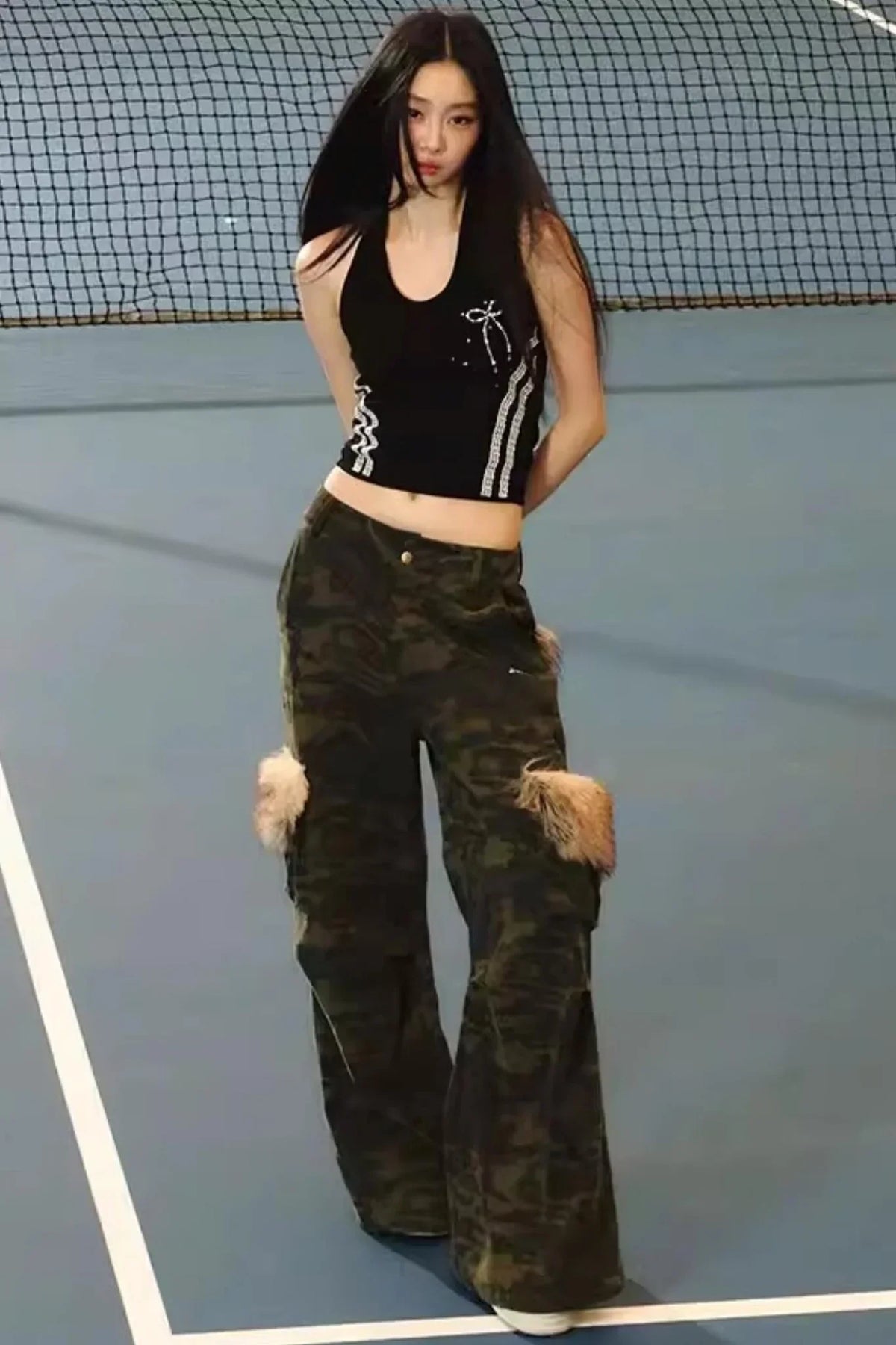 Camouflage Retro Cargo Pants