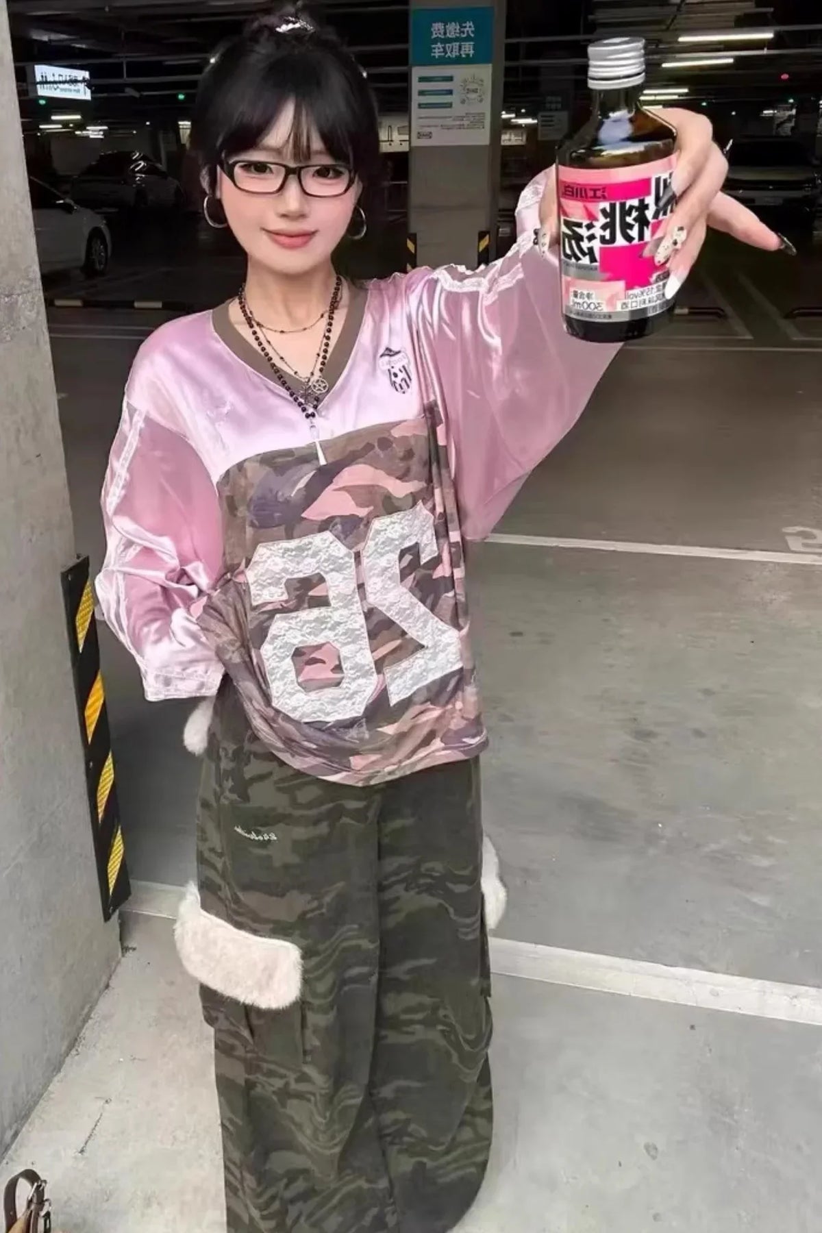 Camouflage Retro Cargo Pants