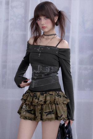 Camouflage Sweetheart Skirt