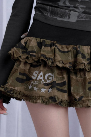 Camouflage Sweetheart Skirt