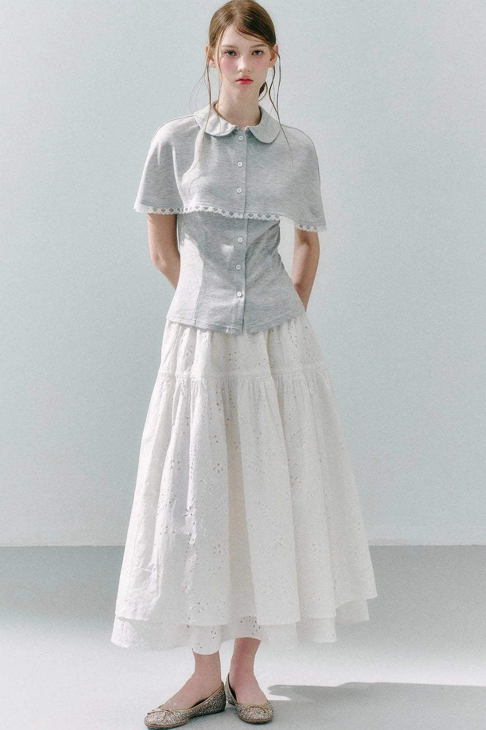 Cape Shirt Skirt Set-Up