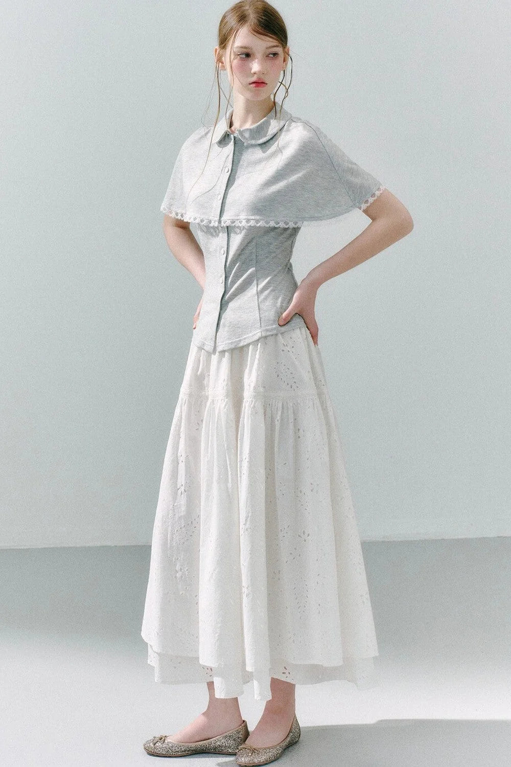 Cape Shirt Skirt Set-Up