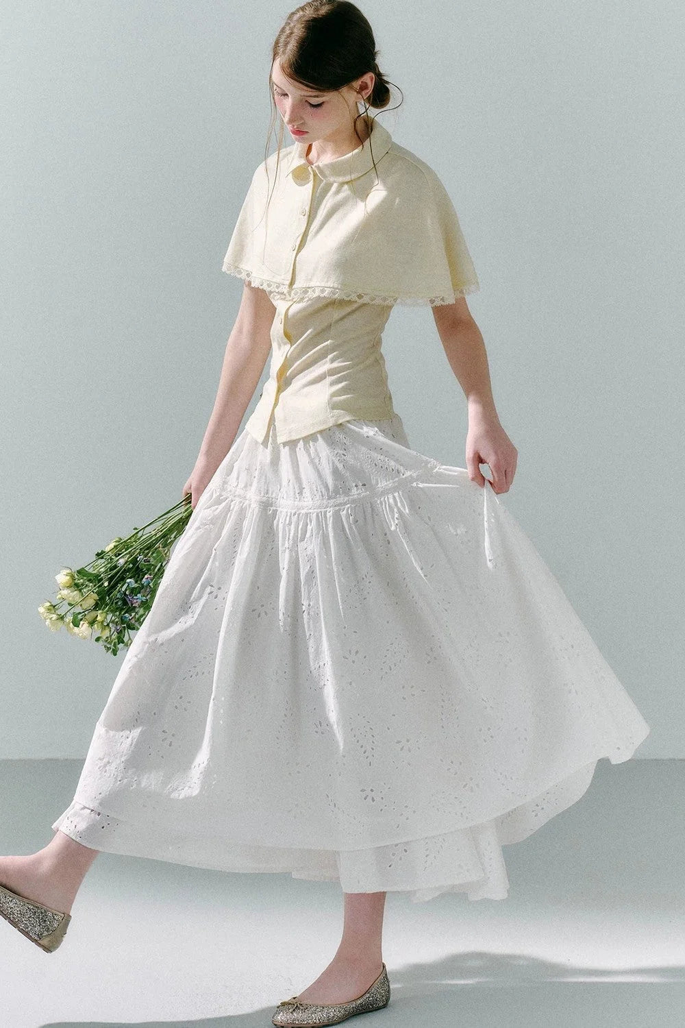 Cape Shirt Skirt Set-Up