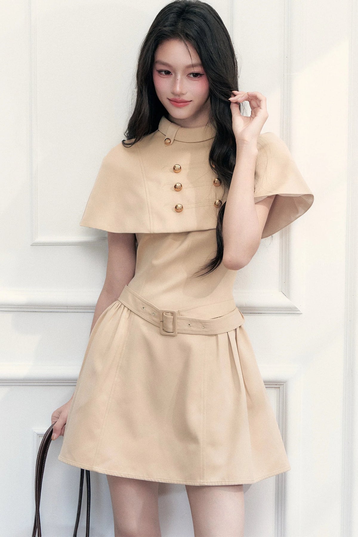 Cape Top and Halter Dress Set-Up