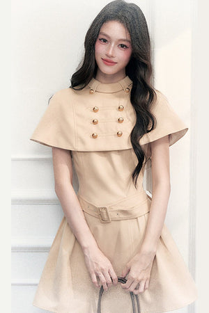 Cape Top and Halter Dress Set-Up