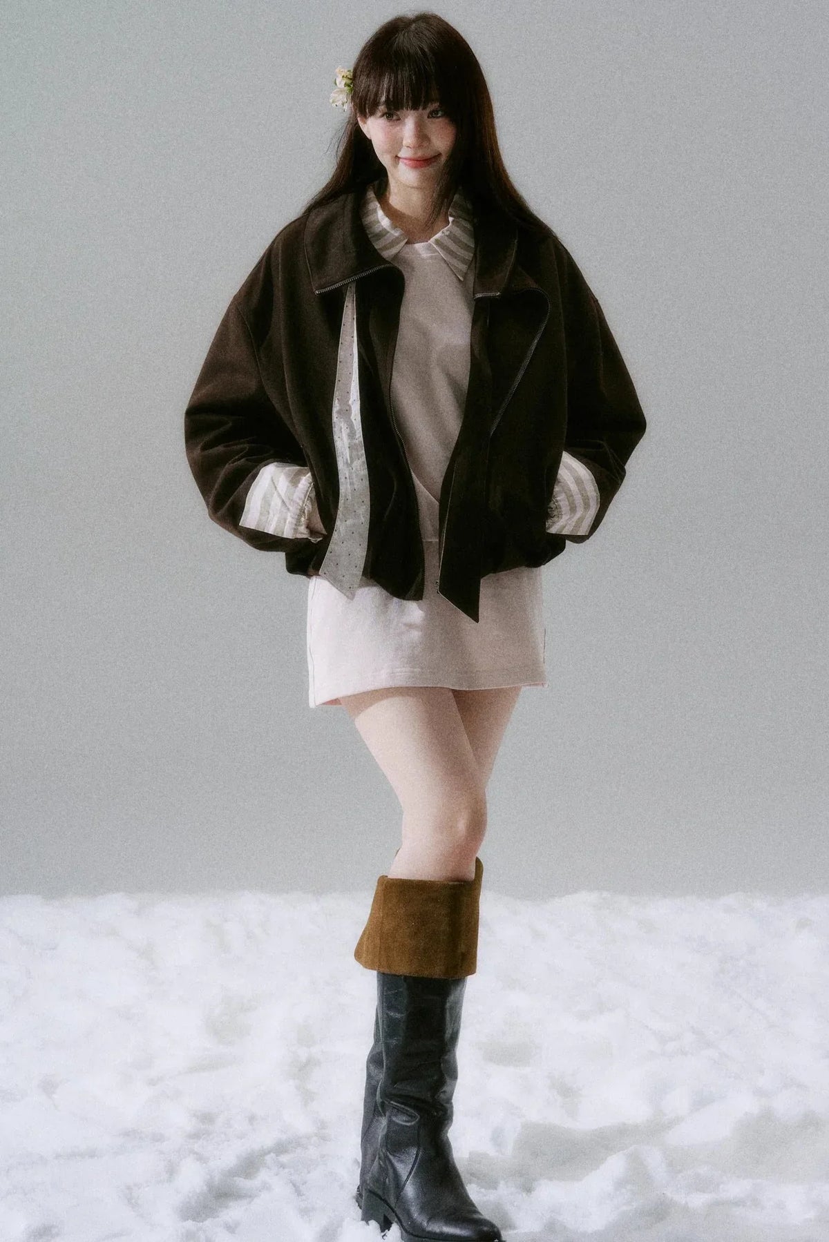 Caramel Croissant Patchwork Jacket