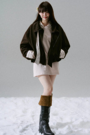 Caramel Croissant Patchwork Jacket