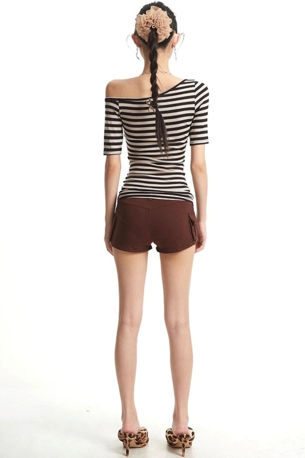Cargo Pocket Denim Shorts