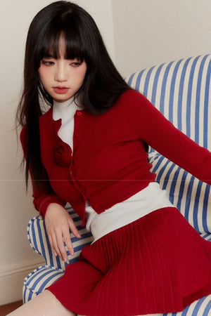 Carnival Knit Cardigan Skirt Set-Up