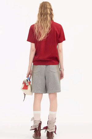 Cartoon Animal Distressed Pants