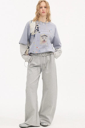 Cartoon Rhinestone Cotton T-Shirt