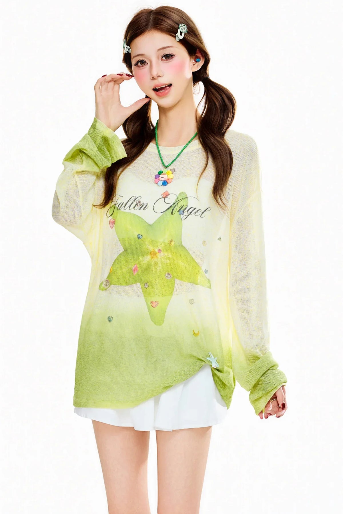 Cartoon Round-Neck Sweater