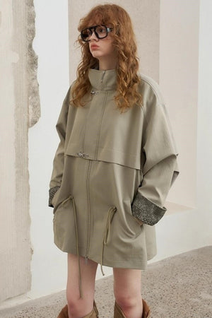 Cashew Flower Trench Coat