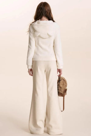Cashmere Blend Flared Sweatpants
