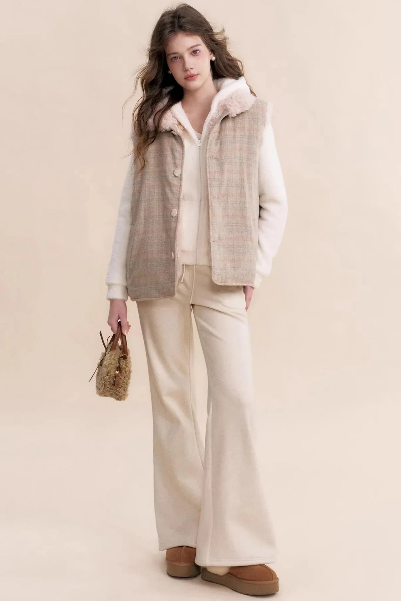 Cashmere Blend Flared Sweatpants