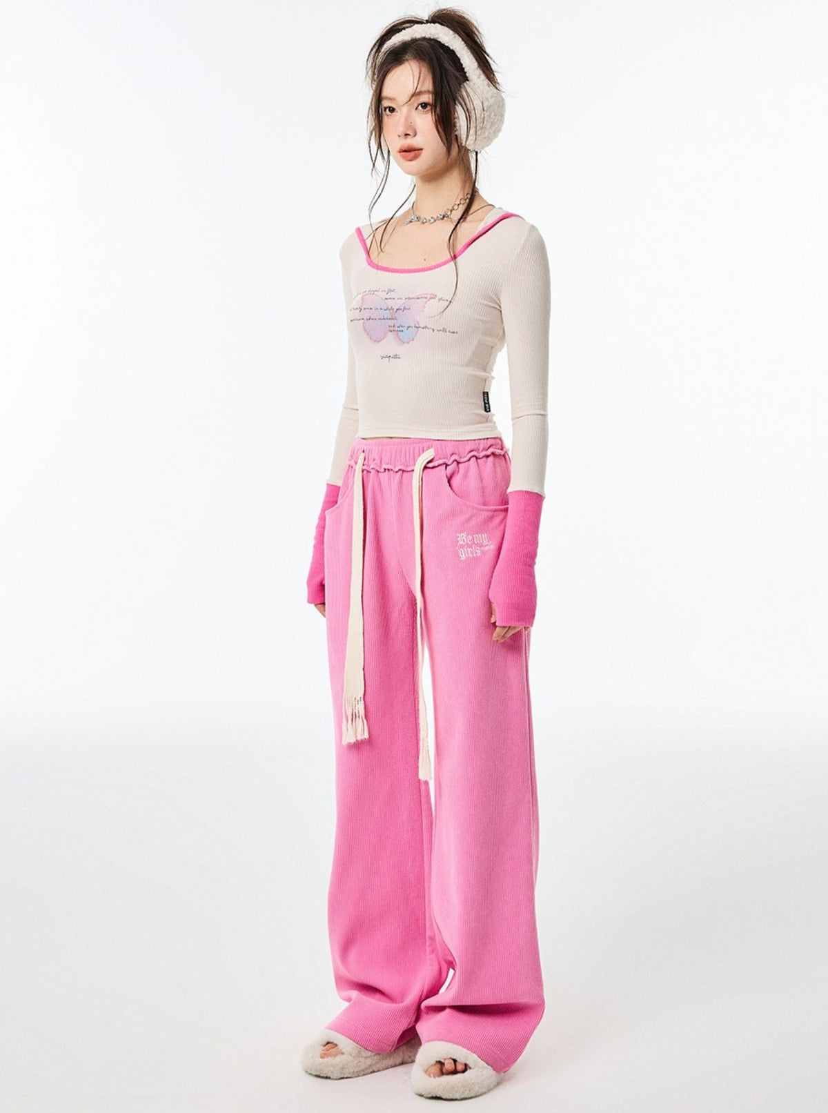 Casual High Waist Loose Pants