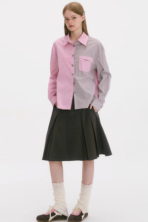 Casual Long Sleeve Check Shirt