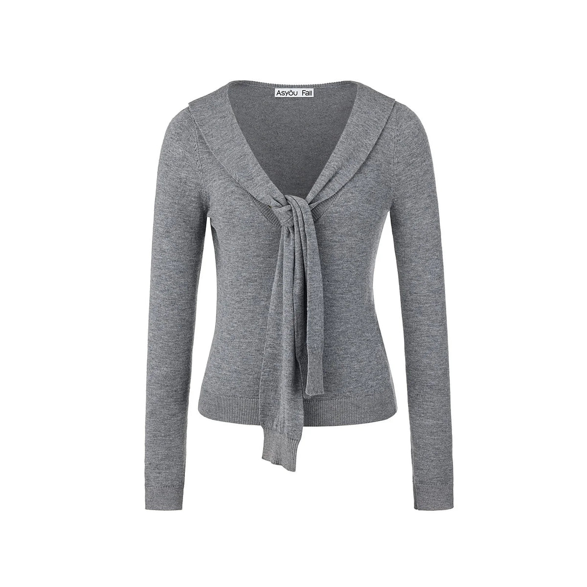 Casual Navy Collar Pullover Sweater