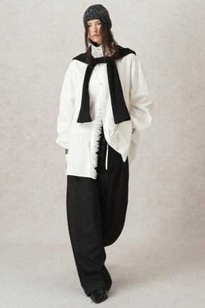 Casual Pleated Wide-Leg Suit Pants
