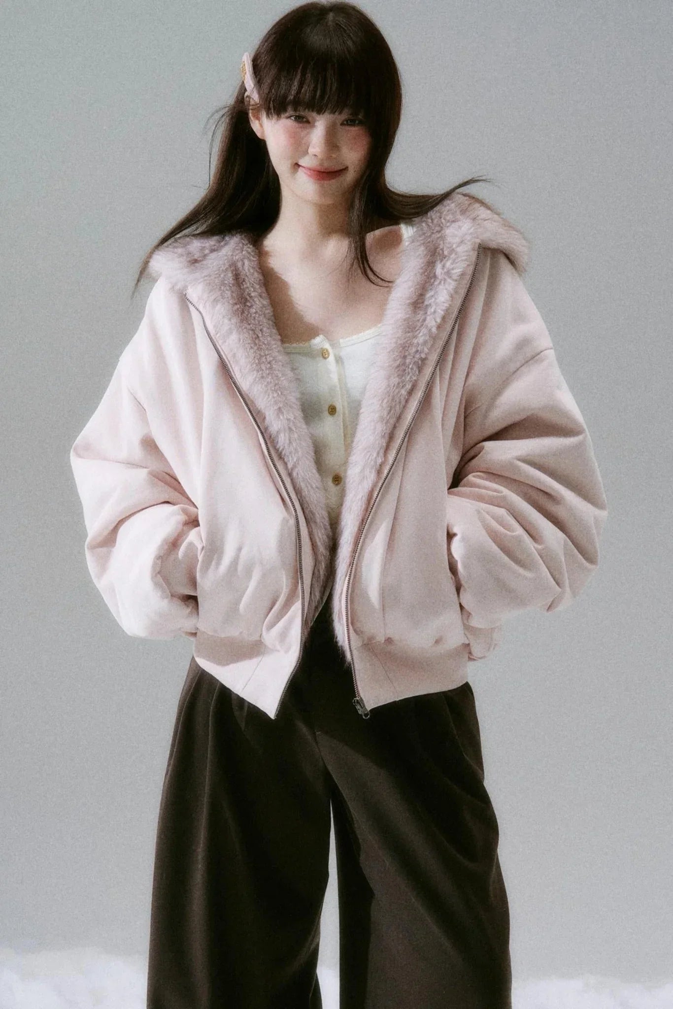 Casual Plush Reversible Jacket