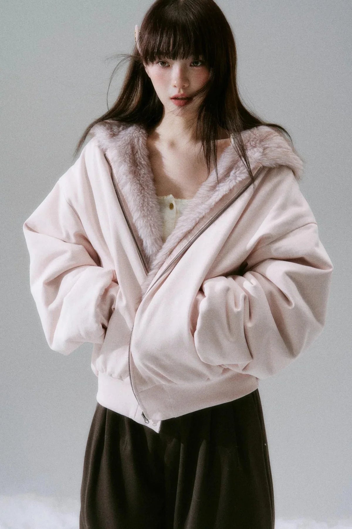 Casual Plush Reversible Jacket