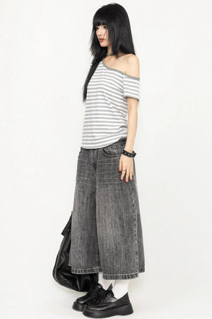 Casual Stripe Short T-Shirt