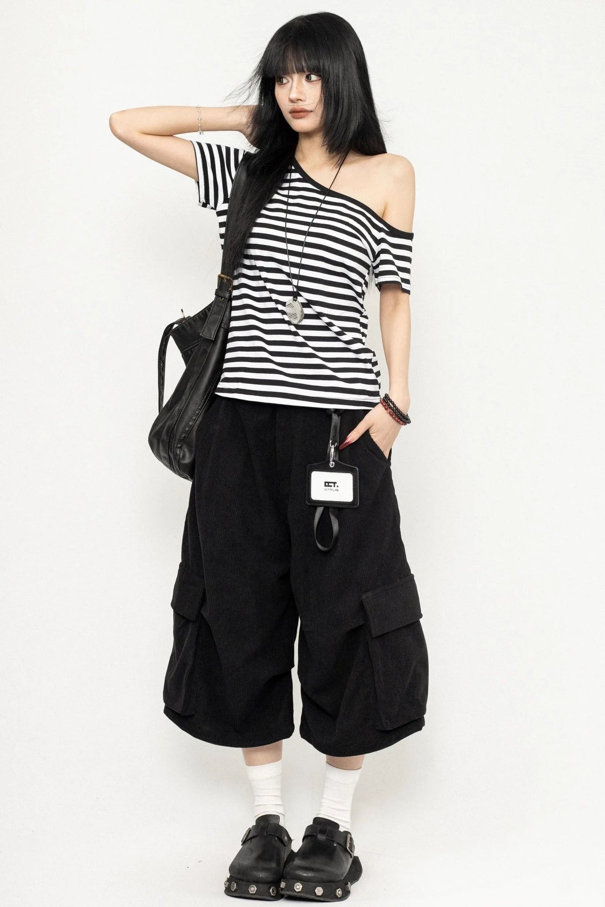 Casual Stripe Short T-Shirt