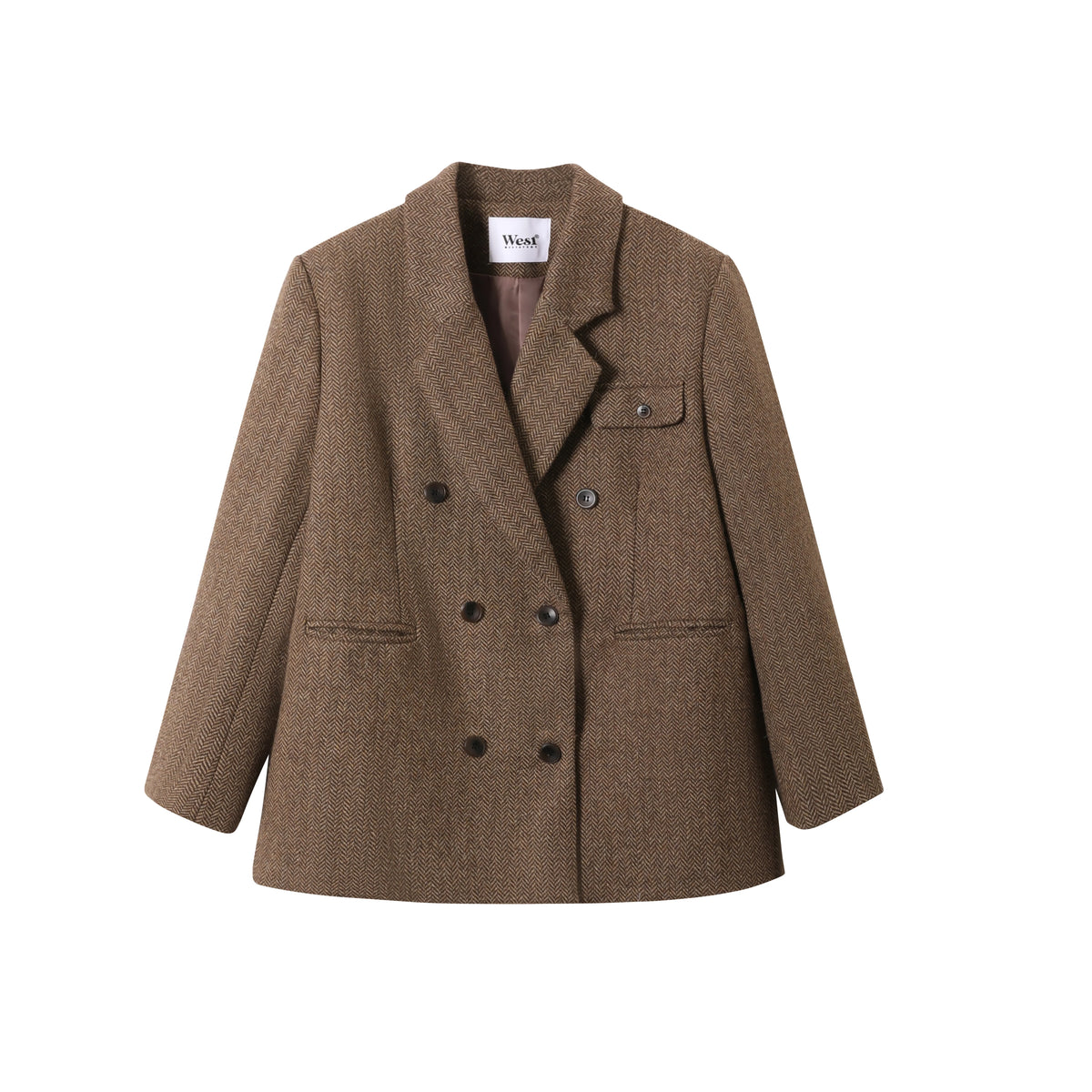 Casual Woolen Blazer Dress Set-Up