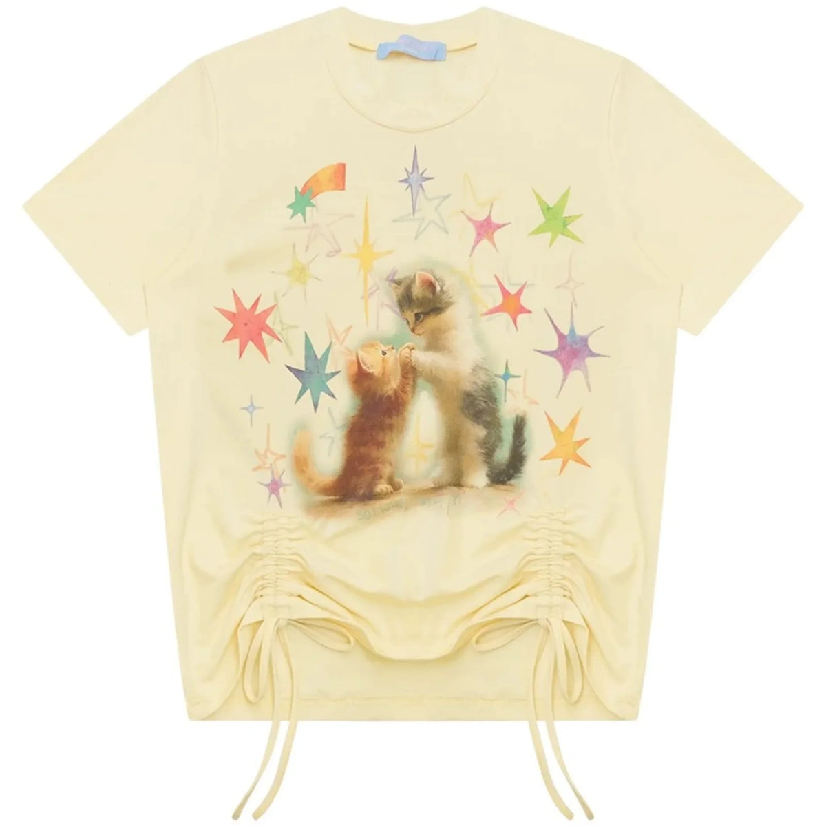 Cat Graphic Short-Sleeve T-Shirt