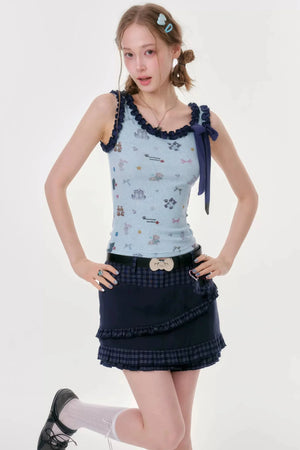 Cat Paradise Ruffled Camisole