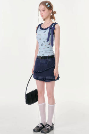 Cat Paradise Ruffled Camisole