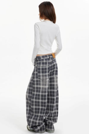 Cat Print Slim Knit Base Top