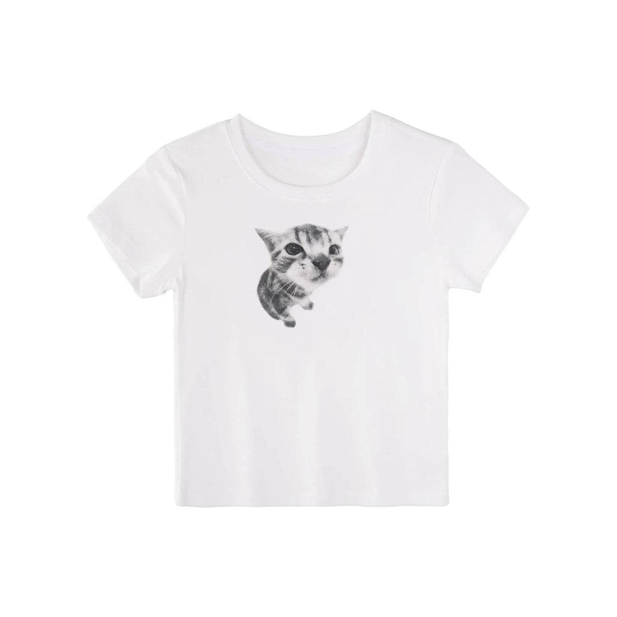 Cat Print T-Shirt