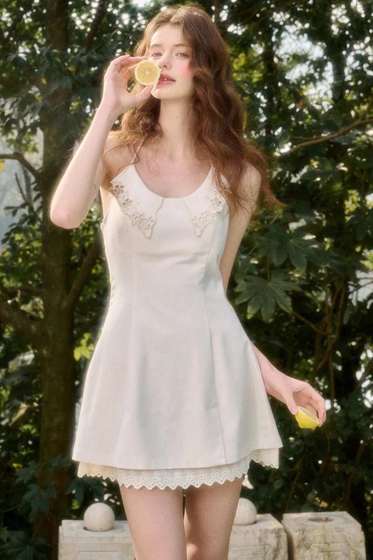 Celestial Calm Embroidered Dress
