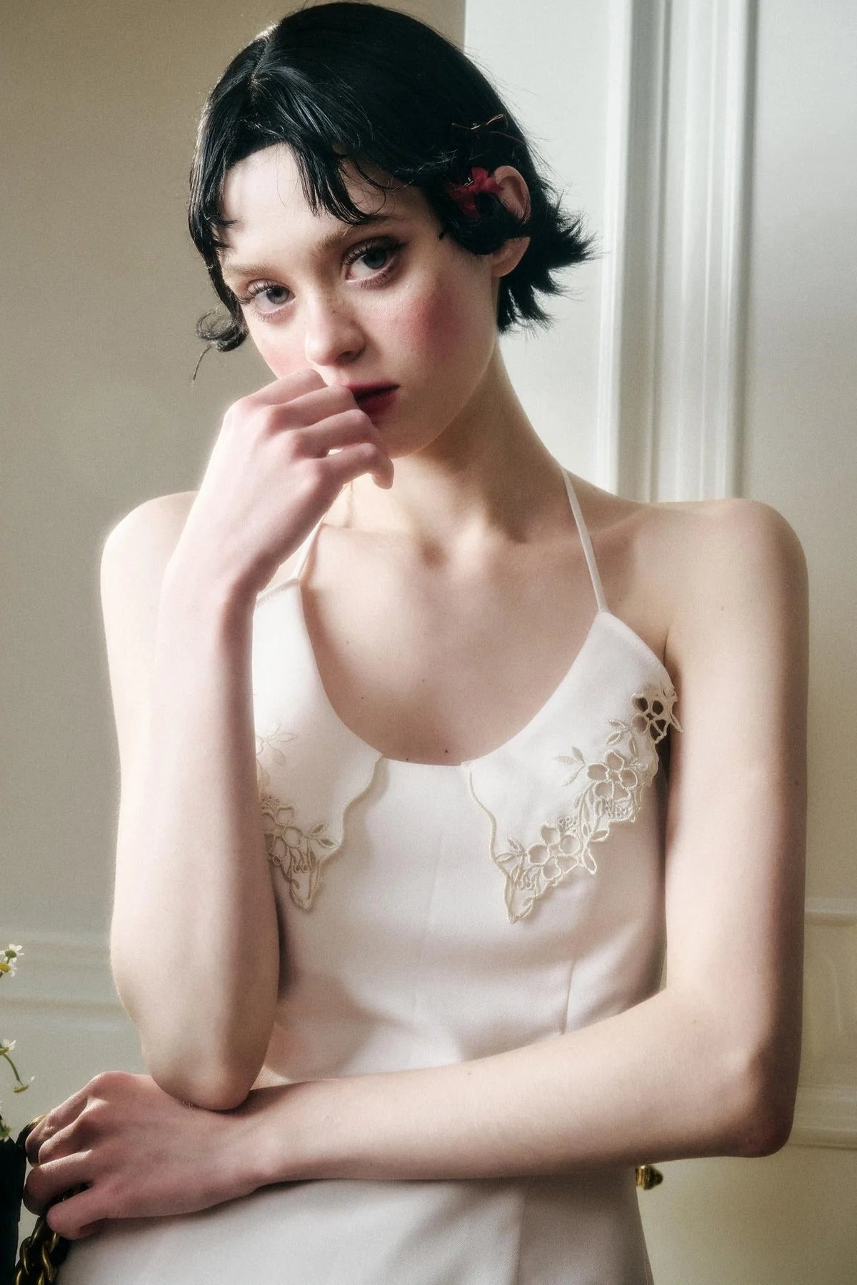 Celestial Calm Embroidered Dress