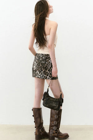 Chain Halter Neck Tank Top
