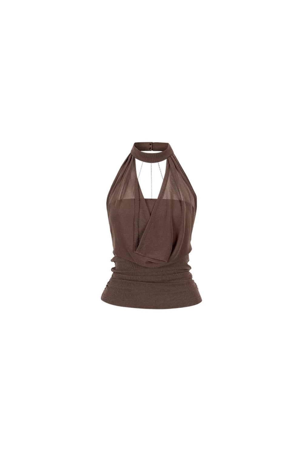 Chain Halter Neck Tank Top