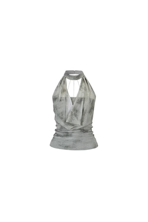 Chain Halter Neck Tank Top